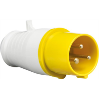 Clavija de seguridad amarilla 110V 16A - IP44