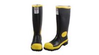 BOTA CAUCHO CON PUNTERA ROYAL ARGYLL NEGRO+AMARILLO