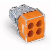 x100 un Conector Naranja WAGO 4 salidas