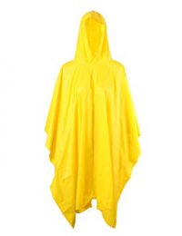 Poncho impermeable amarillo