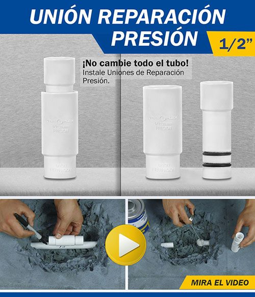 UNIÓN REPARACIÓN PRESIÓN TUBOPLEX 1/2"