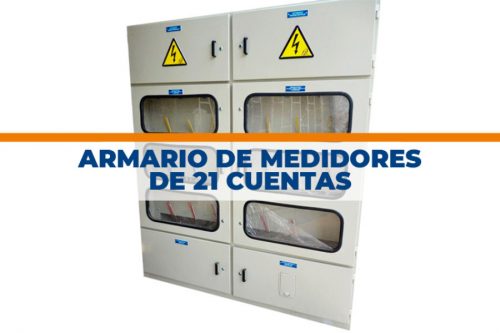 Armario de medidores de 21 cuentas