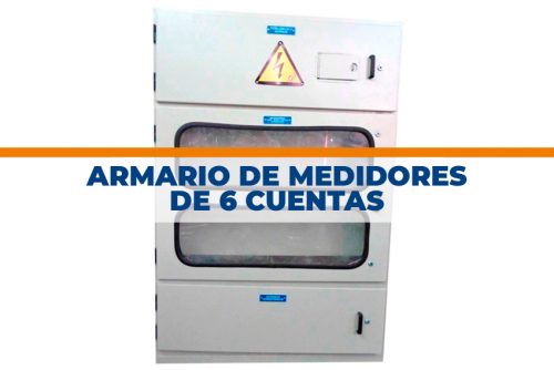 Armario de medidores de 6 cuentas