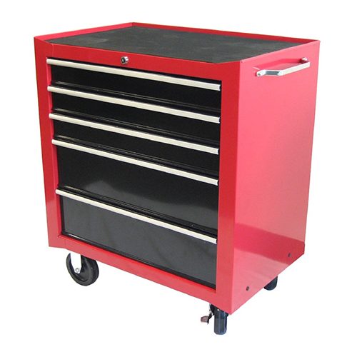 TORIN TBR2005-X GABINETE DE 5 GAVETAS METALICO ROJO 680X435X780MM .