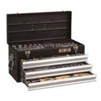 FORCE 50223S-147 CAJA DE HERRAMIENTAS 3 GAVETAS CON TAPA / CON 147 HERRAMIENTAS COLOR NEGRO