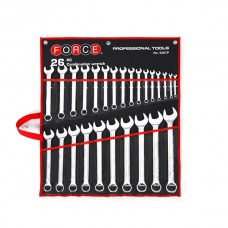 FORCE 5261P JUEGO DE 26 LLAVES COMBINADAS EN FUNDA NEGRA 6 - 32MM 5533G