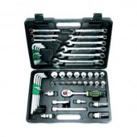 FORCE 3551-5 JUEGO 55 CUBOS 6 PUNTOS 3/8" 6-24MM Y ACCES, LLAVE COMBINADAS, ALLEN ESTUCHE