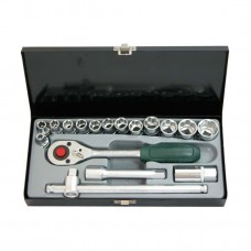 FORCE 4173-5 JUEGO 17 PIEZAS 13 CUBOS 6 PUNTAS 8-26NMM .1/2" Y 4 ACCESORIOS CON ESTUCHE