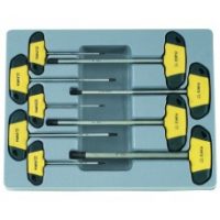 FORCE 2097S JUEGO 9 LLAVES ALLEN CON MANGO EN T 3/32" - 3/8" CON BANDEJA