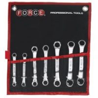 FORCE 50714 JUEGO 7 LLAVES MINIATURA COROFIJA 45° 8X9,10X12 12X14,14X15,14X17,16X18,17X19