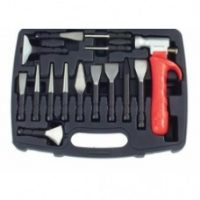 FORCE 915U4 JUEGO 15 PIEZAS MARTILLO/CINCEL/PUNZON INTERGAMBIABLES CON ESTUCHE