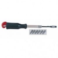 FORCE 2083 JUEGO DESTORNILLADOR FLEXIBLE C/7 PUNTAS PLANO/PHILLIPS/POZIDRIVE