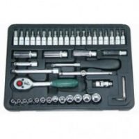 FORCE 2461-5 JUEGO 46 CUBOS/ACCES/BITS ESPIGA 1/4" 4-14MM C/CAJA