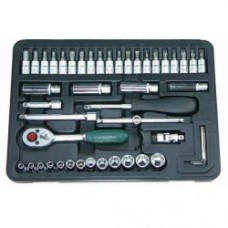 FORCE 2461-5 JUEGO 46 CUBOS/ACCES/BITS ESPIGA 1/4" 4-14MM C/CAJA