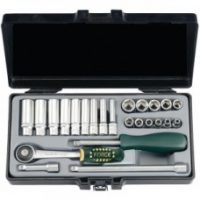 FORCE 2253-72 JUEGO 24 PIEZAS 20 CUBOS Y 4 ACCESORIOS ESP.1/4" 11 4-13MM, 9 LARGOS 5-13MM