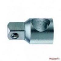 FORCE 80632 ADAPTADOR CROMADO PARA EXTENSIÓN ESPIGA 1/4'', 3/8'' (H) X 1/4'' (M)