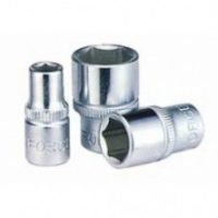 FORCE 5355.16 CUBO CROMADO CORTO 28MM 6 PUNTOS ESPIGA 3/8" 5/16"