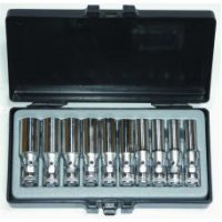 FORCE 3103 JUEGO 10 CUBOS ARTICULADOS 6 PUNTOS LARGOS ESPIGA 3/8" 10-19MM