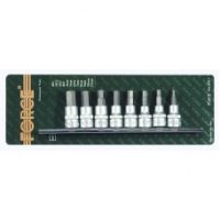 FORCE 3081 JUEGO DE 8 CUBOS ESPIGA 3/8" HEX.CON BITS 4 - 12MM CON SOPORTE