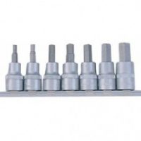 FORCE 3075 JUEGO 7 CUBOS ALLEN ESPIGA 3/8" 3-10MM X 50MM 3,4,5,6,7,8,10MM