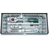 FORCE 3351 JUEGO 35 CUBOS 12 PUNTOS Y ACCES. ESPIGA 3/8" 6-21MM/1/4-7/8" CON ESTUCHE