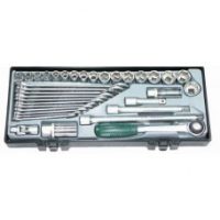 FORCE 3361 JUEGO 36 CUBOS MM 6 PUNTOS ESPIGA 3/8" Y LLAVES COROFIJA CON ESTUCHE