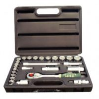 FORCE 3261 JUEGO 26 CUBOS Y ACCESORIOS ESPIGA 3/8" 6-24MM EN ESTUCHE