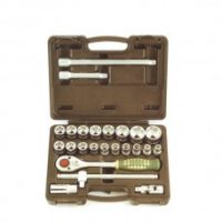 FORCE 4246B JUEGO DE 24 CUBOS 10-30MM Y ACCESORIOS ESPIGA 1/2" CON ESTUCHE