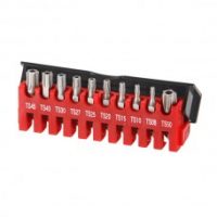 FORCE 21013 JUEGO 10 CUBOS TORX ESP.1/4" CON GUÍA TS08 - TS50 LARGO INSERTO 25MM