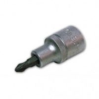 FORCE 341552 CUBO DESTORNILLADOR CROMADO PHILLIPS 55MM ESPIGA 1/2" PH.2