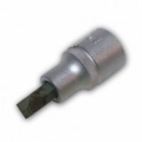 FORCE 3435510 CUBO DESTORNILLADOR CROMADO PLANO 55MM ESPIGA 1/2" 1.6X10MM LARGO