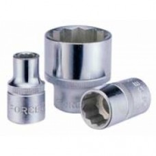 FORCE 5491.2 CUBO CROMADO CORTO 38MM 12 PUNTOS ESPIGA 1/2" 1/2"