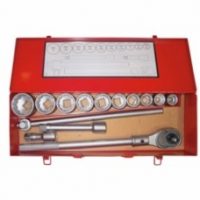 FORCE 6141S JUEGO 14 CUBOS Y ACCESORIOS ESPIGA 3/4" 12 PTOS 7/8"-2" C/CAJA