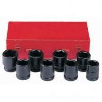 FORCE 8081S JUEGO 8 CUBOS DE IMPACTO CORTOS ESPIGA 1" 15/16"-1.5/8" C/CAJA