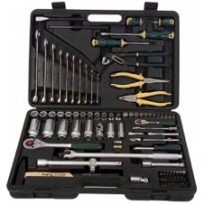 FORCE 4911 JUEGO 91 HERRAMIENTAS ESPIGAS 1/4" Y 1/2" EN MALETIN