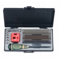 FORCE 2263 JUEGO 26PZAS- RATCHET,11CUBOS 1/4" 4-12MM,12PUNTAS DESMAGNETIZADOR, ADAPTADORES