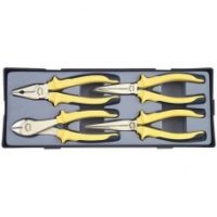 FORCE T5046 JUEGO 4 ALICATES COMBINADO/PUNTAS RECTA Y 45° Y CORTADORA DIAGONAL