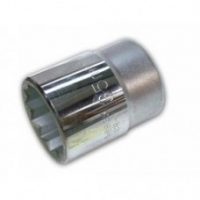 FORCE 5892.3.8 CUBO CROMADO CORTO 12 PUNTOS 84MM ESPIGA 1" 2.3/8"