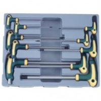 FORCE 5106B JUEGO 10 LLAVES ALLEN C/PUÑO 2-12MM EN BANDEJA