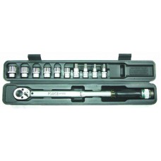 FORCE 64702L JUEGO LLAVE TORQUE ESPIGA 1/2" 6 CUBOS Y 4 CUBOS ALLEN C/ESTUCHE