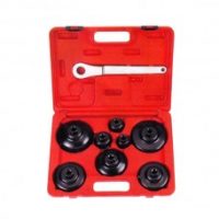 FORCE 61922 JUEGO 8 CUBOS PARA FILTROS CON LLAVE 21MM (3/8") CON ESTUCHE