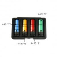 FORCE 4045 JUEGO 4 CUBOS IMPACTO 1/2" 17-22MM CON SISTEMA HIDRÁULICO PARA LIMITAR TORQU