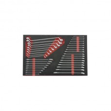 FORCE 5363 JUEGO 36 LLAVES ABIERTAS, COMBINADAS Y CORONA 75° CON BANDEJA