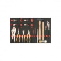 FORCE 5155 JUEGO 15 ALICATES, PUNZONES, MARTILLO, MAZO CON BANDEJA