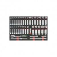 FORCE 4661 JUEGO 66 CUBOS 12" CORTOS Y LARGOS 8-32MM, TORX CORTOS/LARGOS E8-E24ACCESORIOS
