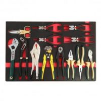 FORCE 51311 JUEGO 13 ALICATES, CORTADORA, MAZO, MARTILLO, TIJERA, CON BANDEJA