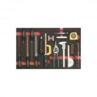 FORCE 5186 JUEGO 18 LIMAS, PIE DE REY, CINTA MÉTRICA 5M, CALIBRADOR, TRANSPORTADOR