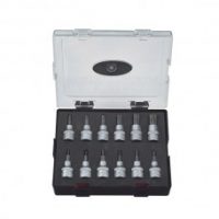 FORCE K3123 12 CUBOS TORX ESPIGA 3/8" T8-T60 EN ESTUCHE .