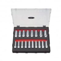 FORCE K4188D JUEGO DE 18 CUBOS LARGOS ESPIGA 1/2" 10-32MM CON ESTUCHE