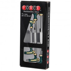 FORCE 50637 JUEGO 6 LLAVES ALLEN PUNTA BOLA MANGO EN L 2 - 8 MM CON ESTUCHE